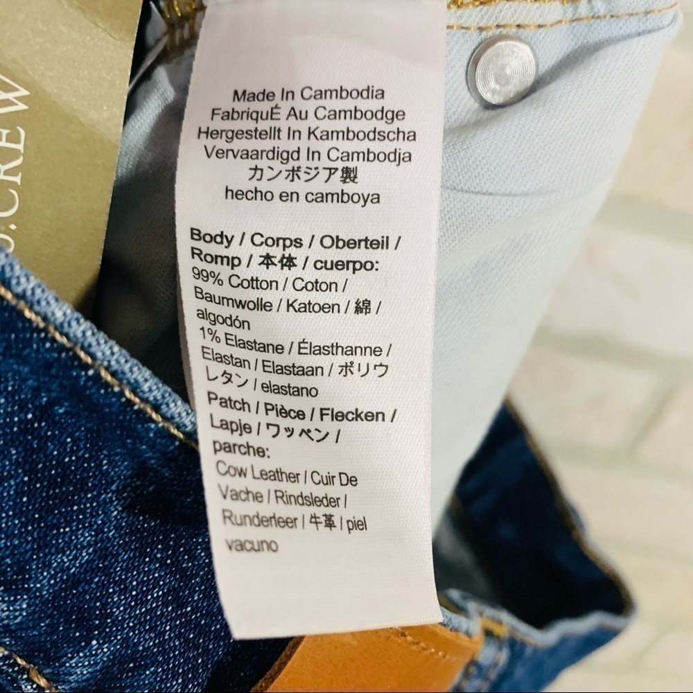 J. Crew NWT High Rise 90’s Classic Straight Leg Jeans Copper Square Wash… - Picture 12 of 12